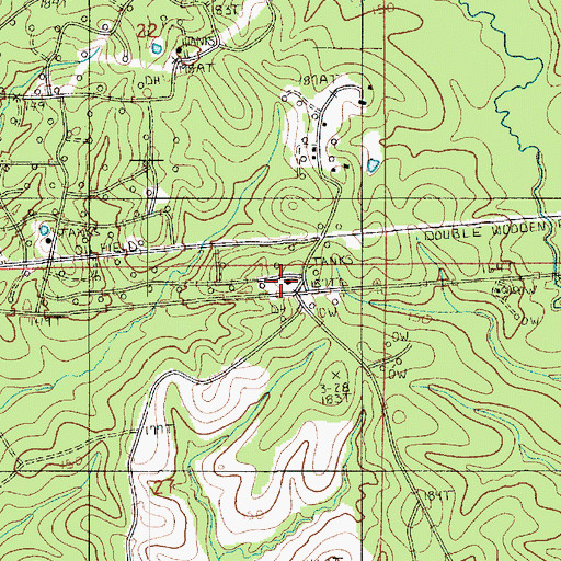 Topographic Map of Parish Governing Authority District 12 (historical), LA