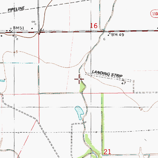 Topographic Map of Parish Governing Authority District 13 (historical), LA