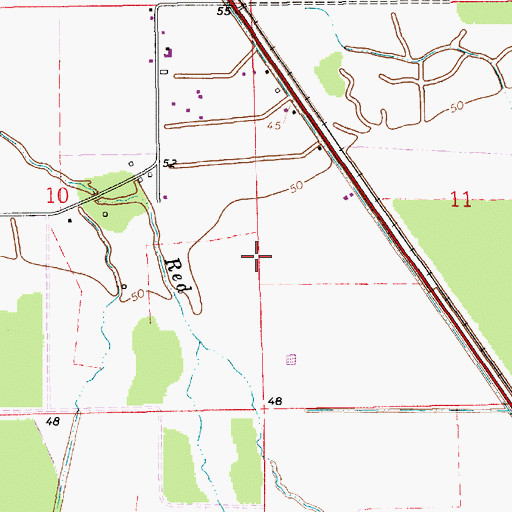 Topographic Map of Parish Governing Authority District 13 (historical), LA