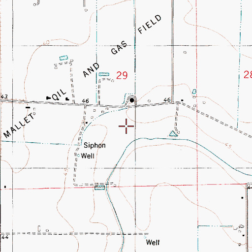 Topographic Map of Parish Governing Authority District 14 (historical), LA