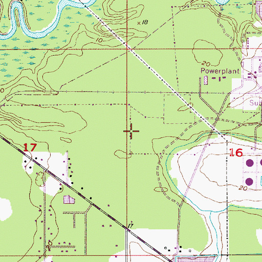 Topographic Map of Parish Governing Authority District 14, LA