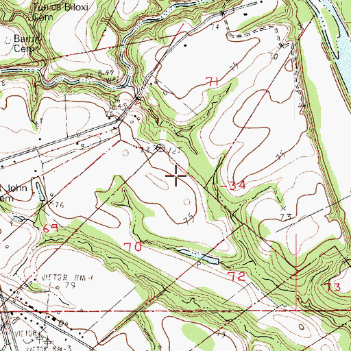 Topographic Map of Parish Governing Authority District 15 (historical), LA