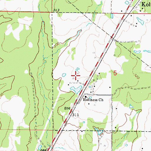Topographic Map of Parish Governing Authority District 1A, LA