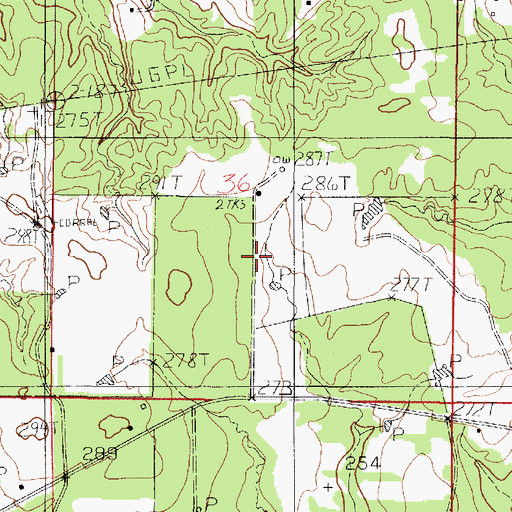 Topographic Map of Parish Governing Authority District 1C, LA