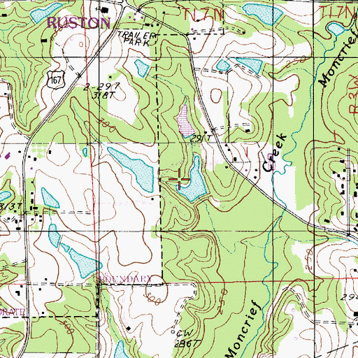 Topographic Map of Parish Governing Authority District 1E (historical), LA