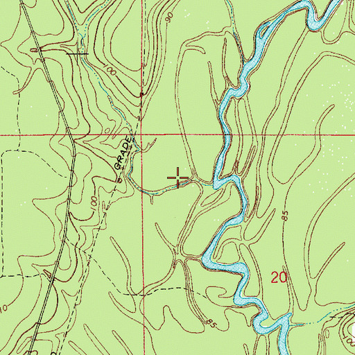 Topographic Map of Parish Governing Authority District 2, LA