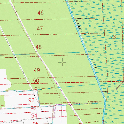 Topographic Map of Parish Governing Authority District 2, LA