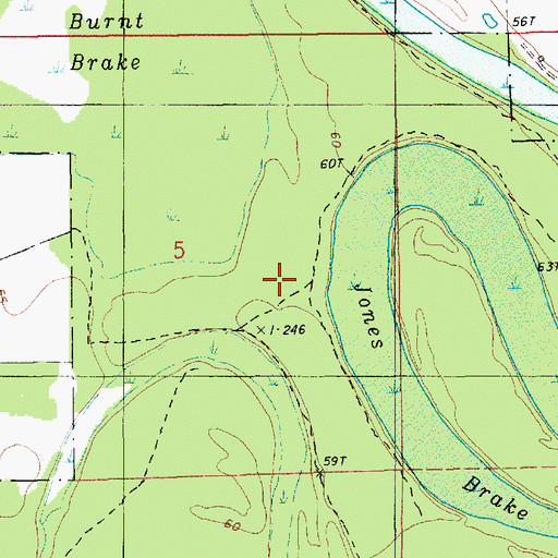 Topographic Map of Parish Governing Authority District 2, LA