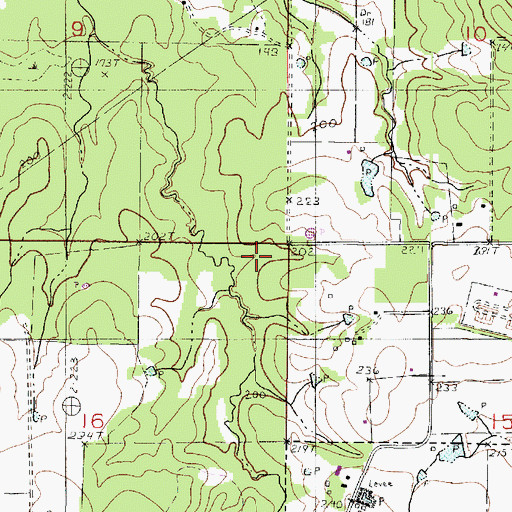 Topographic Map of Parish Governing Authority District 2, LA