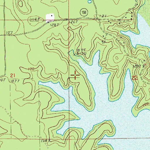 Topographic Map of Parish Governing Authority District 2, LA