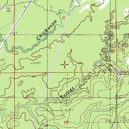 Topographic Map of Parish Governing Authority District 2, LA