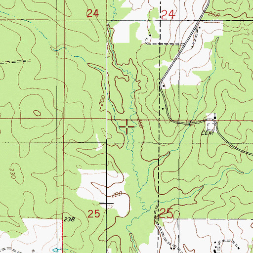 Topographic Map of Parish Governing Authority District 2, LA