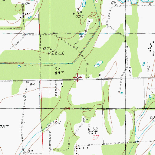 Topographic Map of Parish Governing Authority District 2, LA