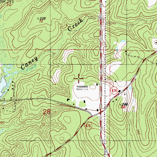 Topographic Map of Parish Governing Authority District 2, LA