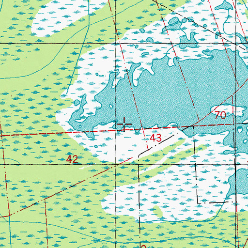 Topographic Map of Parish Governing Authority District 2, LA