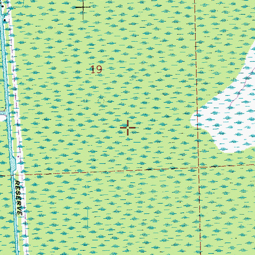 Topographic Map of Parish Governing Authority District 2, LA