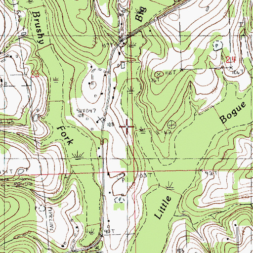 Topographic Map of Parish Governing Authority District 2, LA