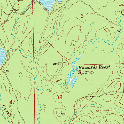 Topographic Map of Parish Governing Authority District 2, LA