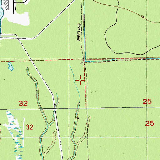 Topographic Map of Parish Governing Authority District 2, LA