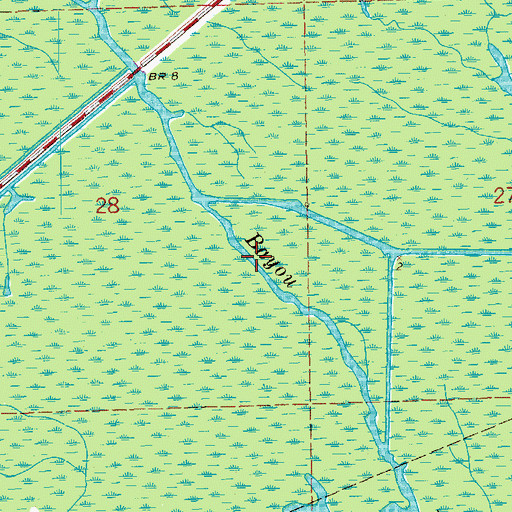 Topographic Map of Parish Governing Authority District 3, LA