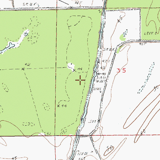 Topographic Map of Parish Governing Authority District 3, LA