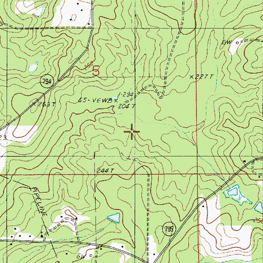 Topographic Map of Parish Governing Authority District 3, LA