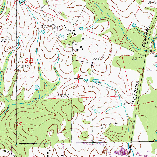 Topographic Map of Parish Governing Authority District 3, LA