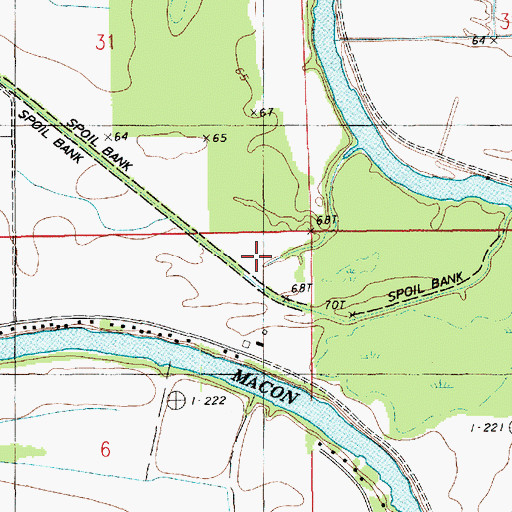 Topographic Map of Parish Governing Authority District 3, LA