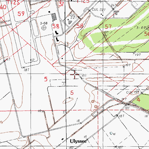 Topographic Map of Parish Governing Authority District 3, LA