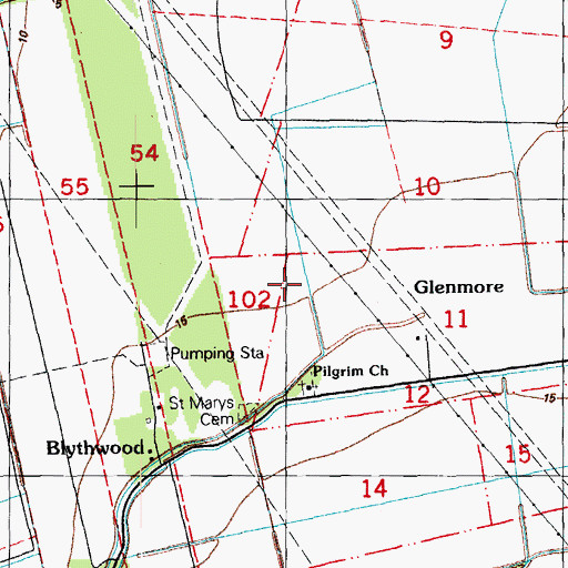 Topographic Map of Parish Governing Authority District 3, LA