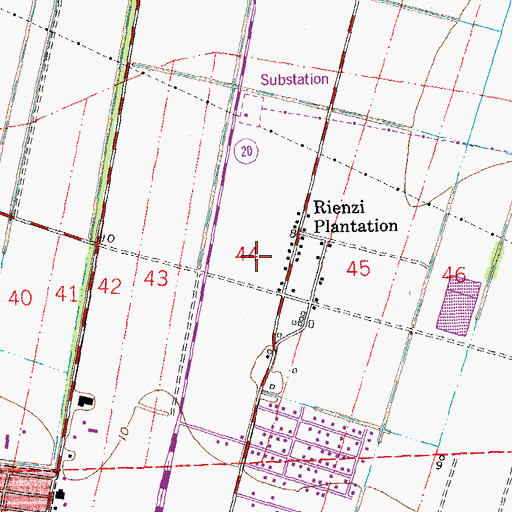 Topographic Map of Parish Governing Authority District 3, LA