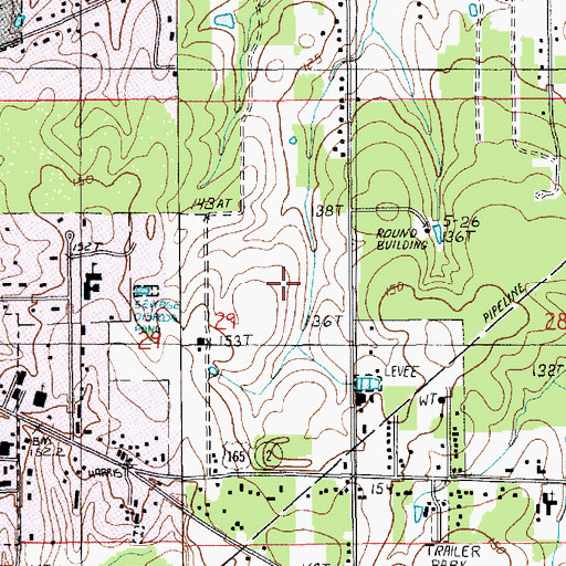 Topographic Map of Parish Governing Authority District 3, LA