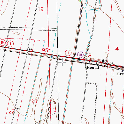Topographic Map of Parish Governing Authority District 3, LA