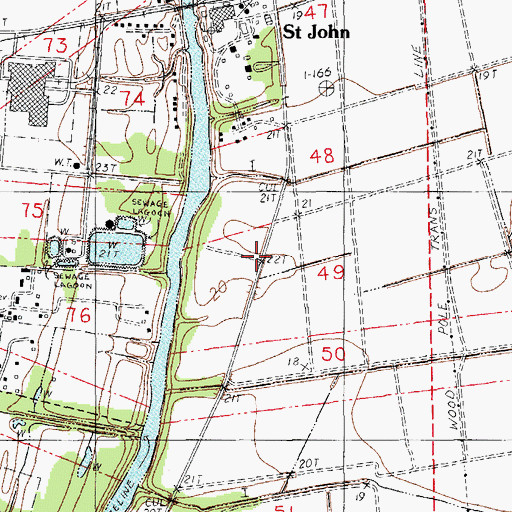 Topographic Map of Parish Governing Authority District 3, LA