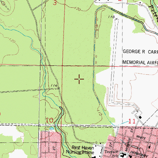 Topographic Map of Parish Governing Authority District 3, LA