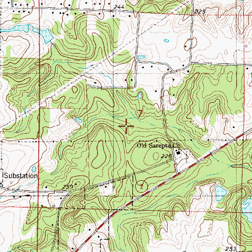 Topographic Map of Parish Governing Authority District 3, LA