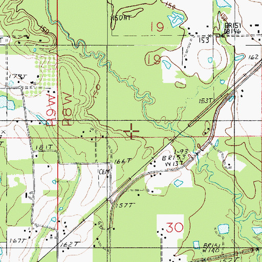 Topographic Map of Parish Governing Authority District 3A, LA