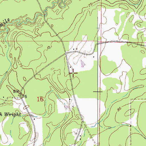 Topographic Map of Parish Governing Authority District 4, LA