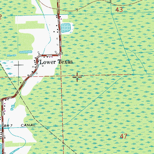 Topographic Map of Parish Governing Authority District 4, LA