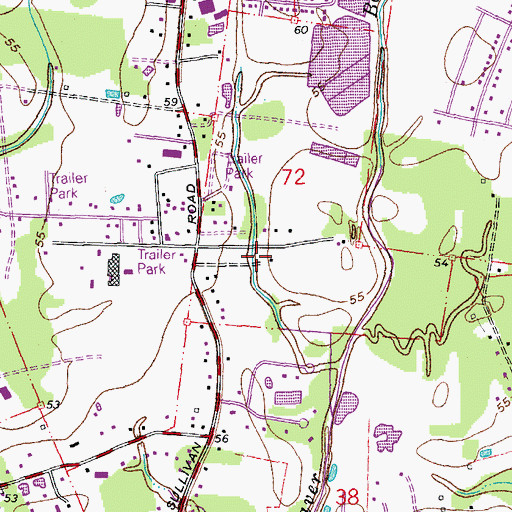 Topographic Map of Parish Governing Authority District 4, LA