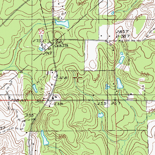 Topographic Map of Parish Governing Authority District 4, LA