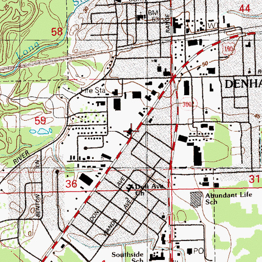 Topographic Map of Parish Governing Authority District 4, LA