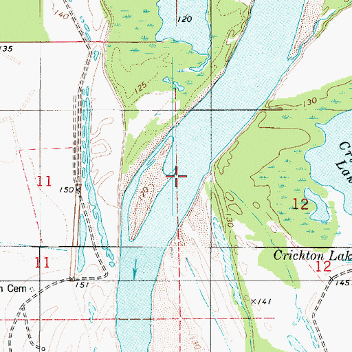 Topographic Map of Parish Governing Authority District 4, LA