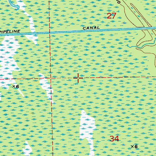 Topographic Map of Parish Governing Authority District 4, LA