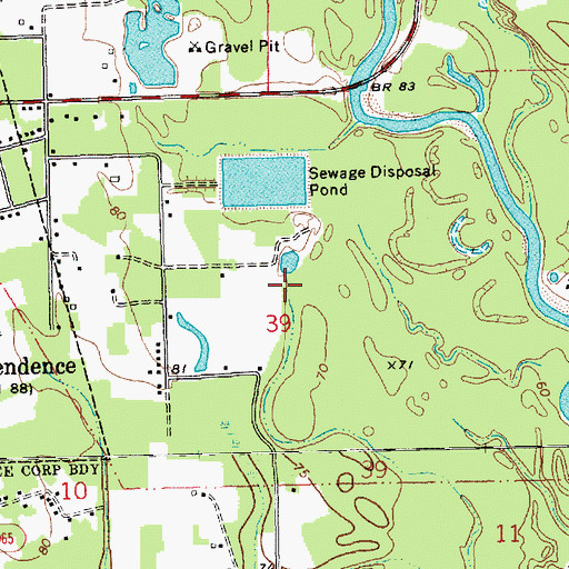 Topographic Map of Parish Governing Authority District 4, LA