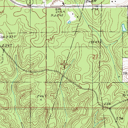 Topographic Map of Parish Governing Authority District 4, LA