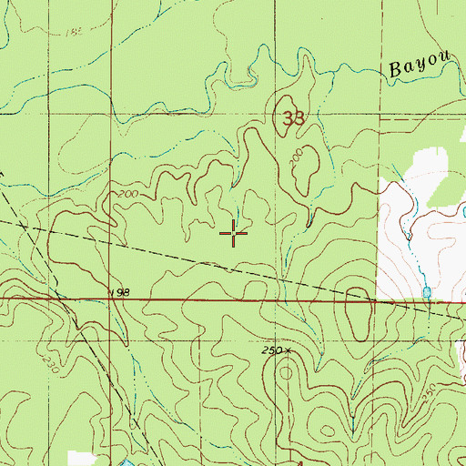 Topographic Map of Parish Governing Authority District 4, LA