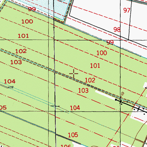 Topographic Map of Parish Governing Authority District 4, LA