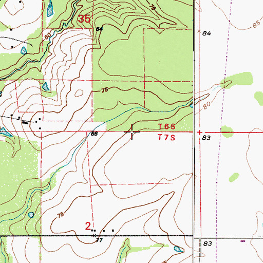 Topographic Map of Parish Governing Authority District 4A, LA