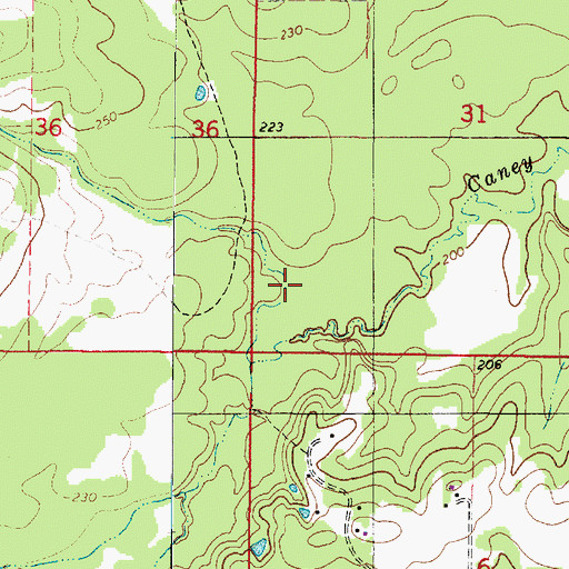 Topographic Map of Parish Governing Authority District 4A, LA